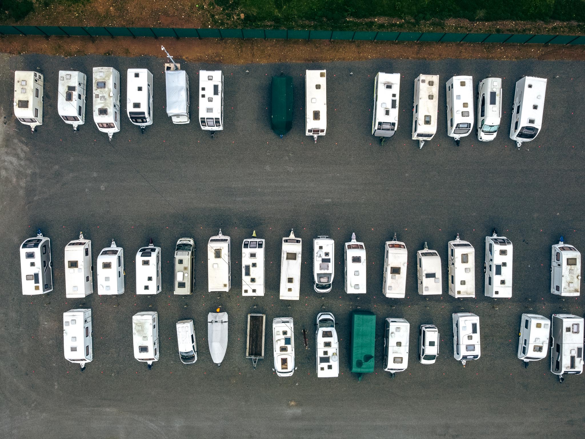 Caravan, Motorhome and Boat Storage Aerial View | Clear Storage