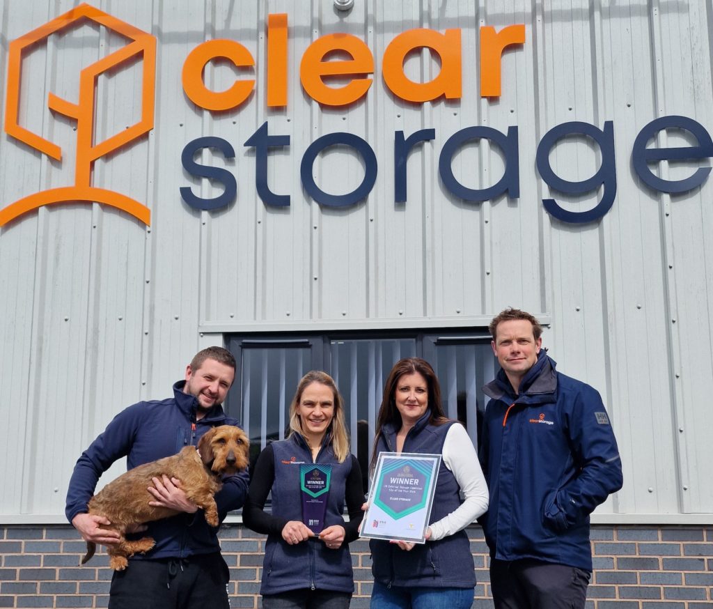 Clear Storage has won container storage site of the Year at the 2024 UK Self Storage Association Awards